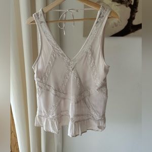 Creamy Lace American Eagle Tank Top